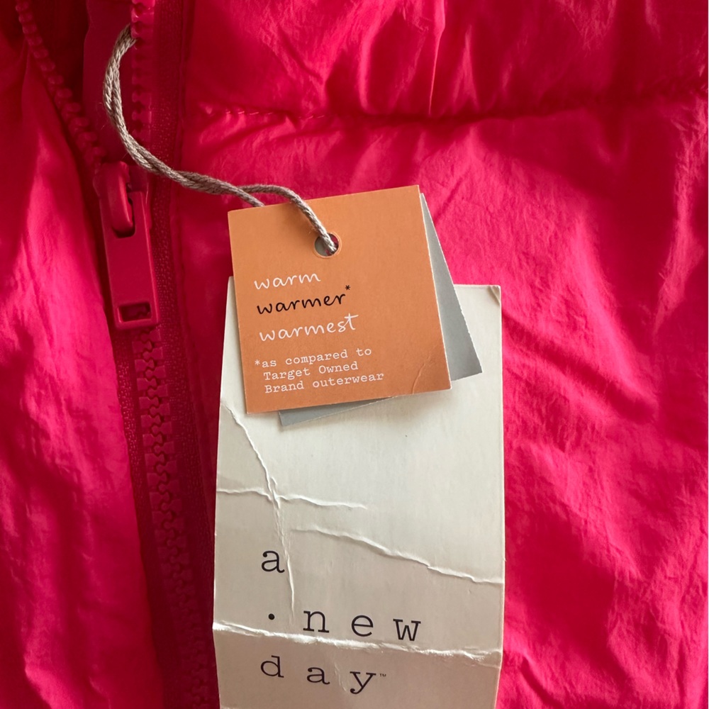 Target Pink Puffer Jacket - Picture 3 of 5
